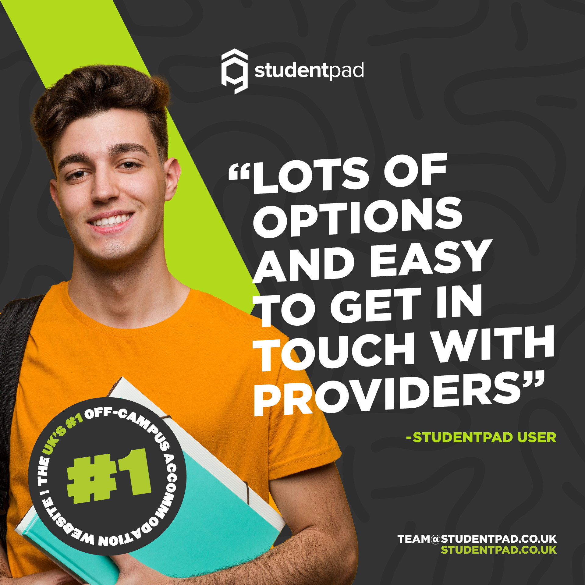 Student Testimonials -lots of options and easy to get intouch with providers